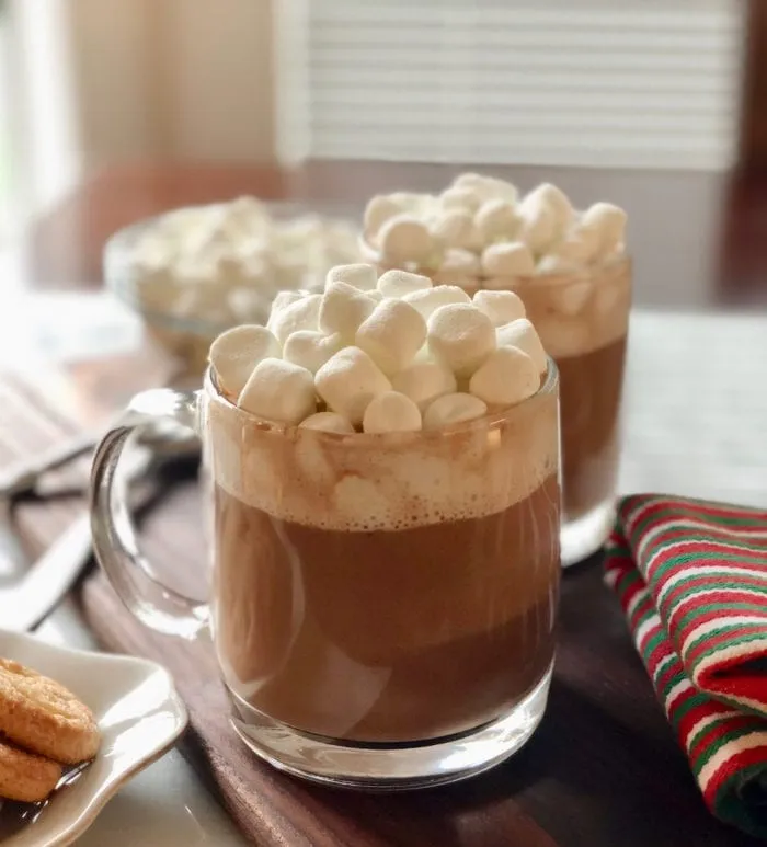 Hot chocolate with marshmallows