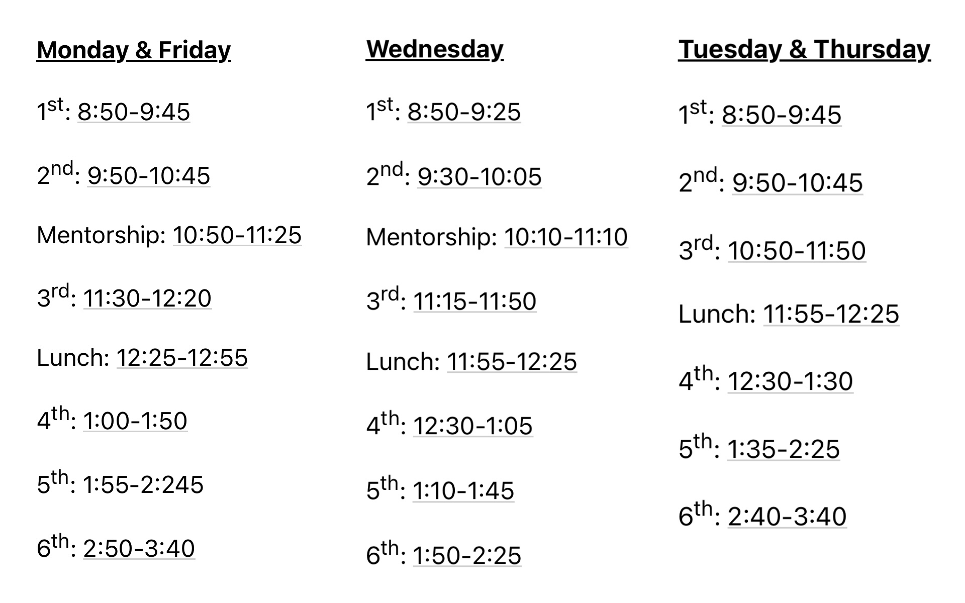 the 2023 schedule!